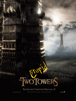 Two Towers Orthanc and Barad-Dur